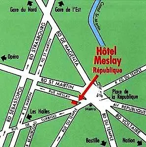 Hotell Meslay Republique Paris